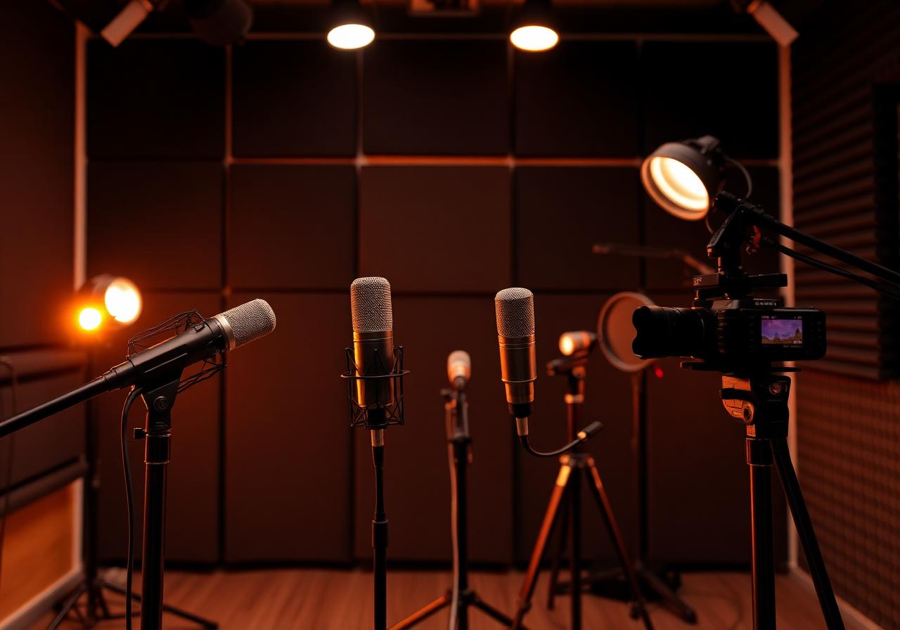 Estudio de podcast